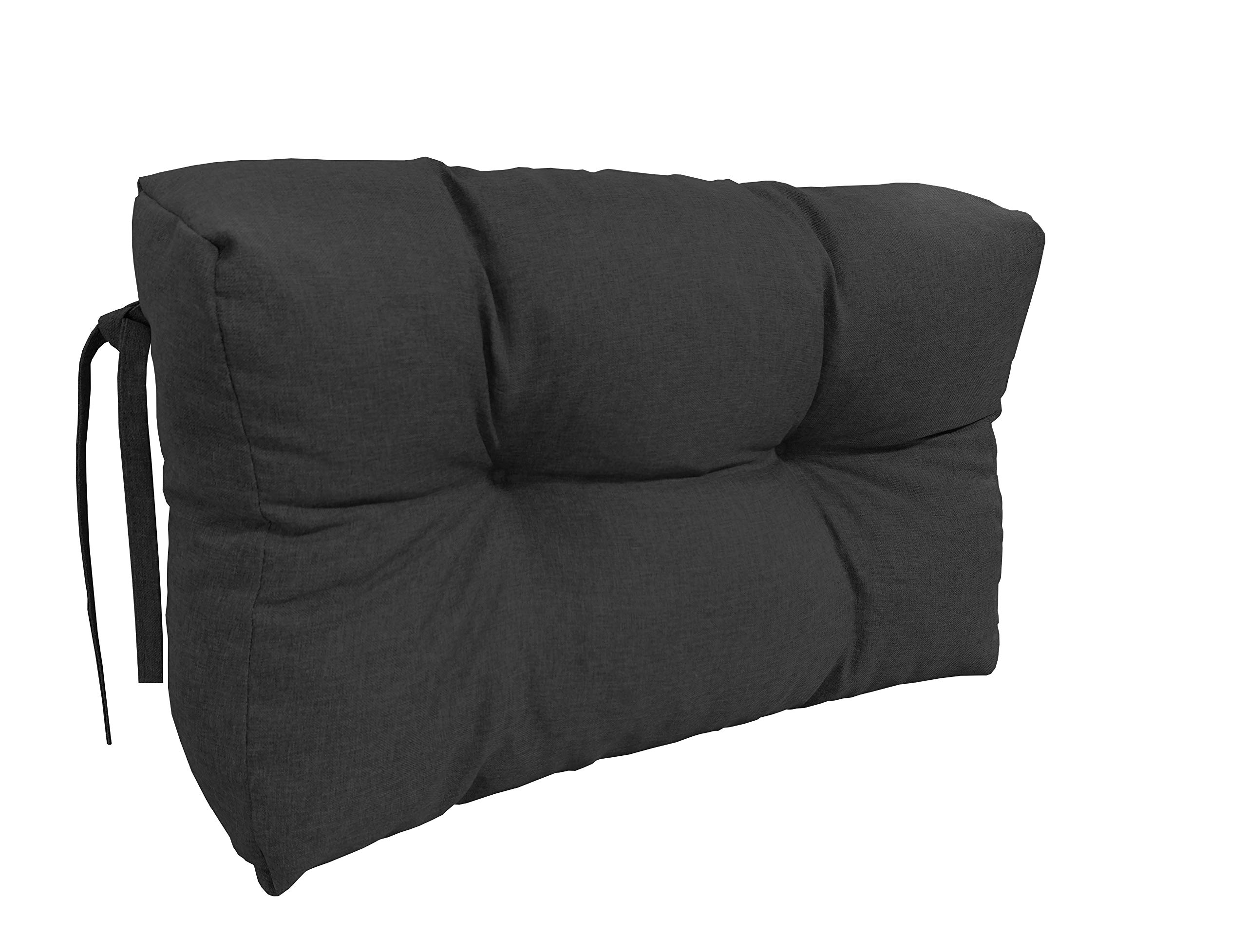 chilly pilley Almohadilla De Palet Copos De Espuma Cojín De Palet Tapicería De Palet Muebles De Palet Sofá De Palet Respaldo Acolchado Cojín del Asiento (cojín Lateral 65x50x15, Negro)