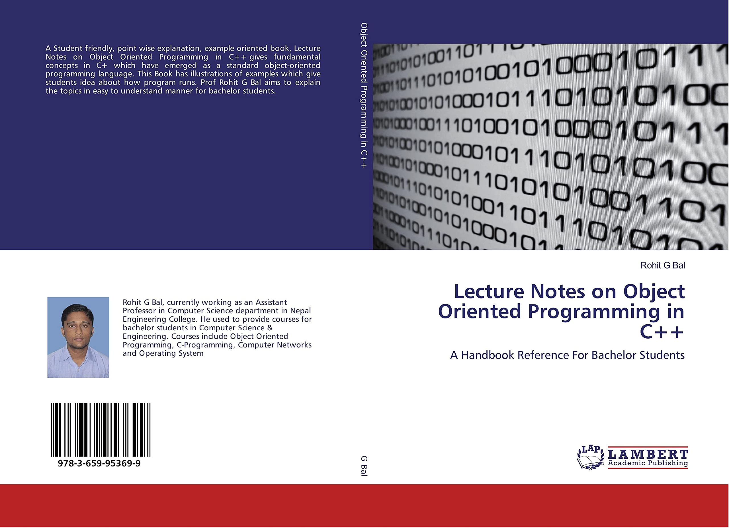Lecture Notes on Object Oriented Programming in C++: A Handbook ...