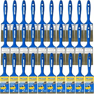 King Origin Versatile Paint Brush Set, 30 Pack, 2 Inch Paint Brushes, Small Paint Brushes for Walls, Furniture, Crafts - Detailed Painting & Larger Surface Coverage