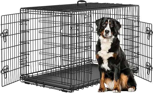 Cage pour Chien Pliable Yaheetech 120x70,5x78 cm avec 2 Portes et Plateau Amovible