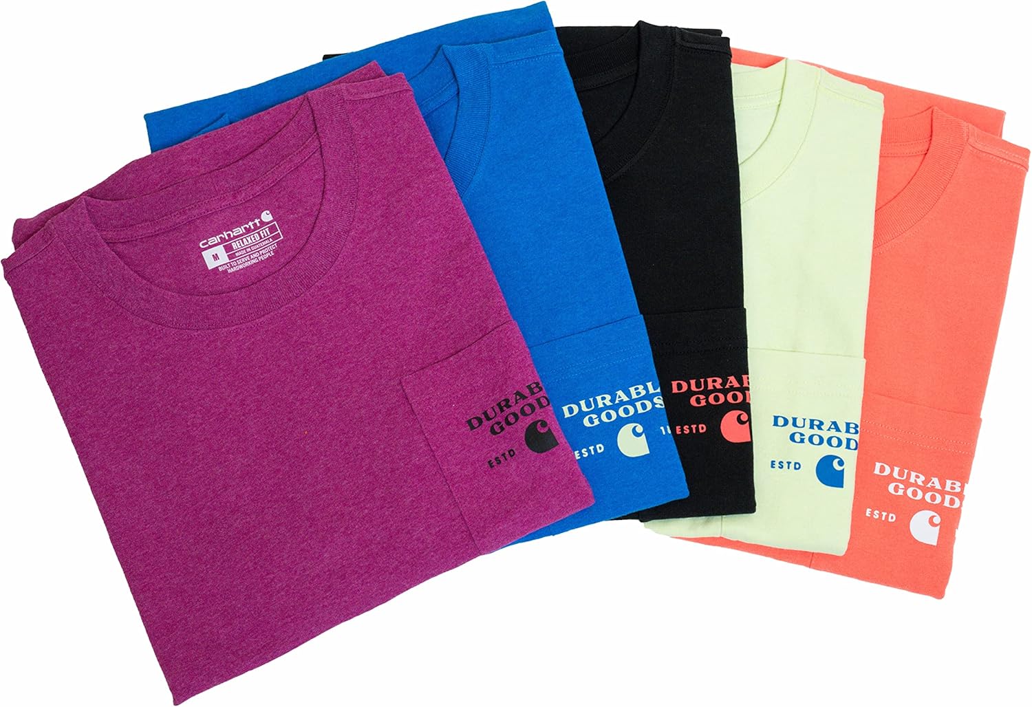 Carhartt Mens Relaxed Fit Heavyweight Short-Sleeve Pocket Logo Graphic T-Shirt - Image 6