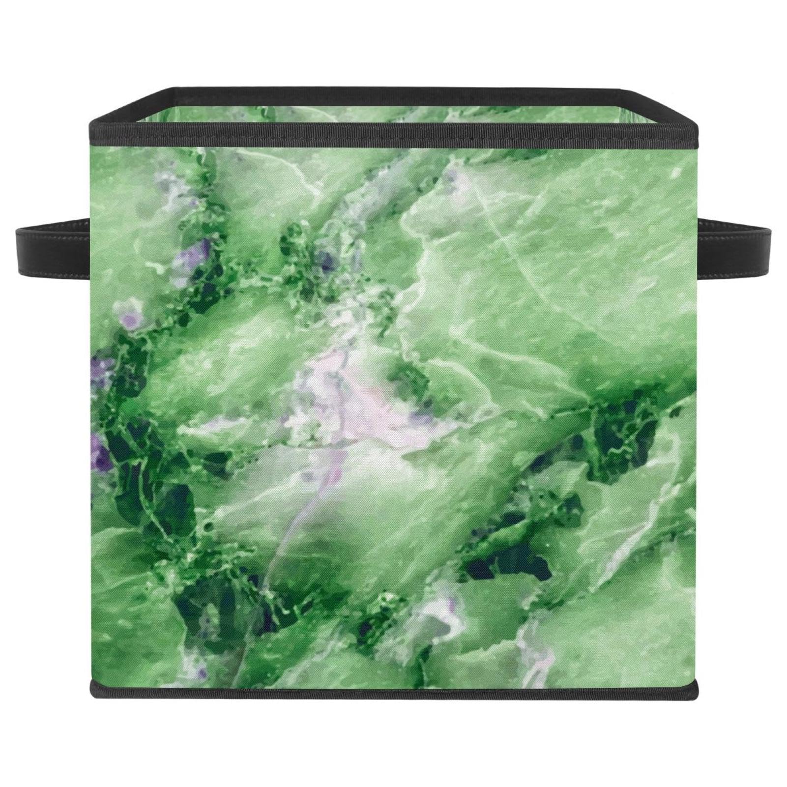 Panier de rangement cube pliable avec poignées pour vêtements