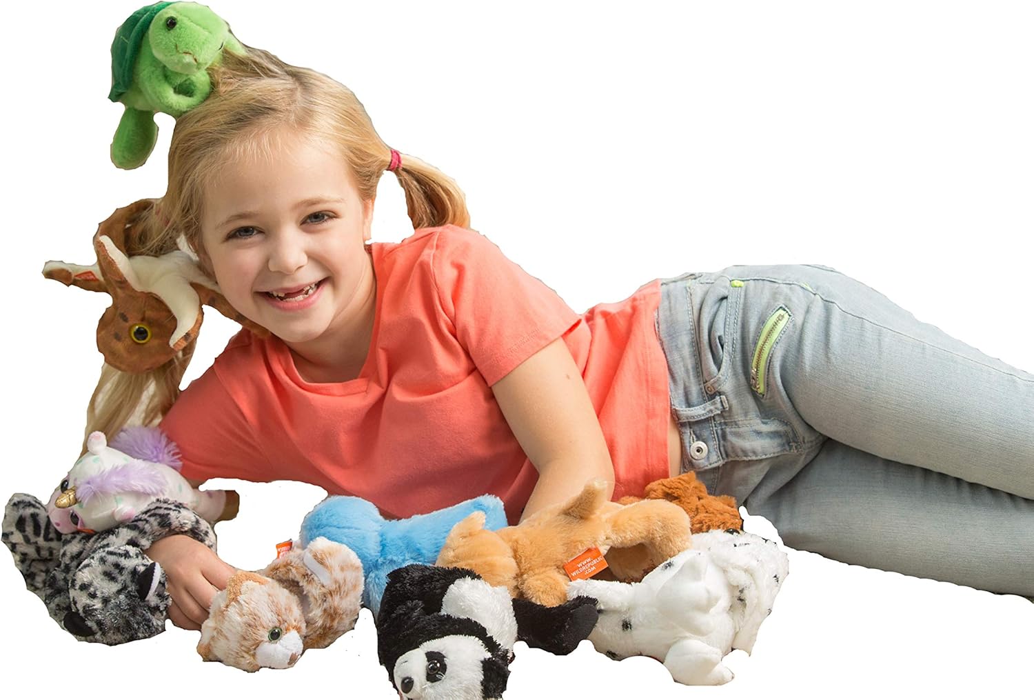 Wild Republic Huggers Otter Plush Toy, Slap Bracelet, Stuffed Animal, Kids Toys, 8 Inches