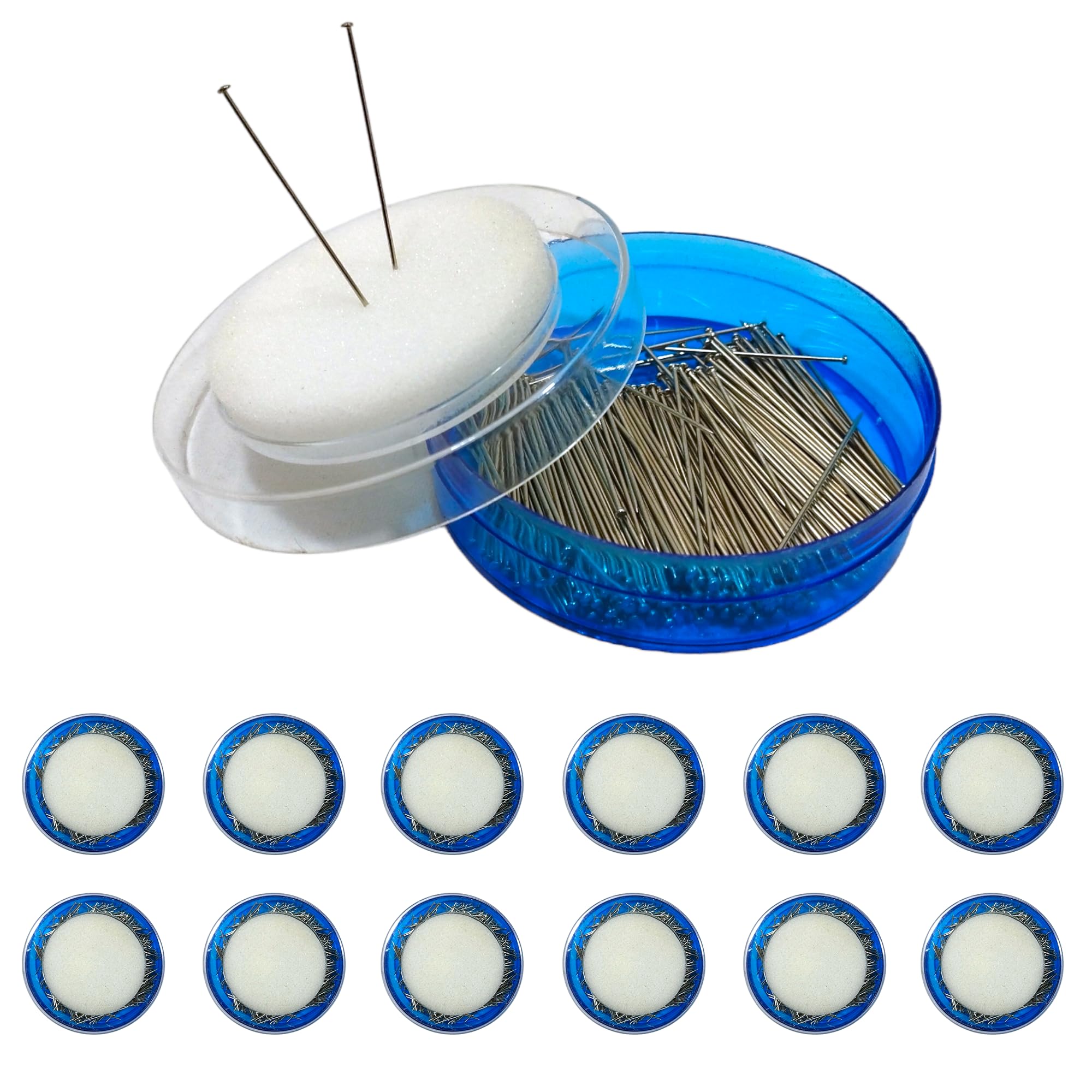 Lot de 3 120 épingles de Couture, épingles Professionnelles, (1 boîte Rond)