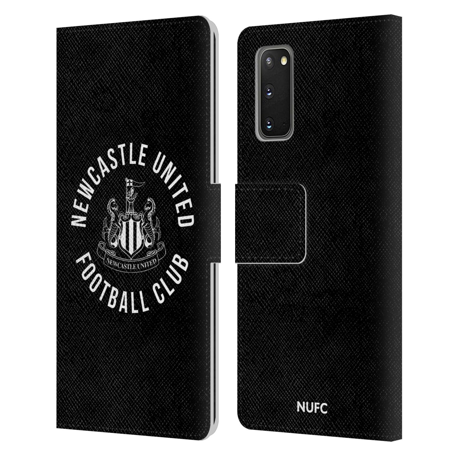 Head Case Designs Officially Licensed Newcastle United Football Club Logo Crest Leather Wallet Case Compatible With Samsung Galaxy S20 / S20 5G