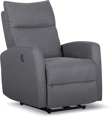 nycsuoani Silla reclinable eléctrica para cine en casa sofá reclinable eléctrico individual cojín de asiento y respaldo moderna sala de estar
