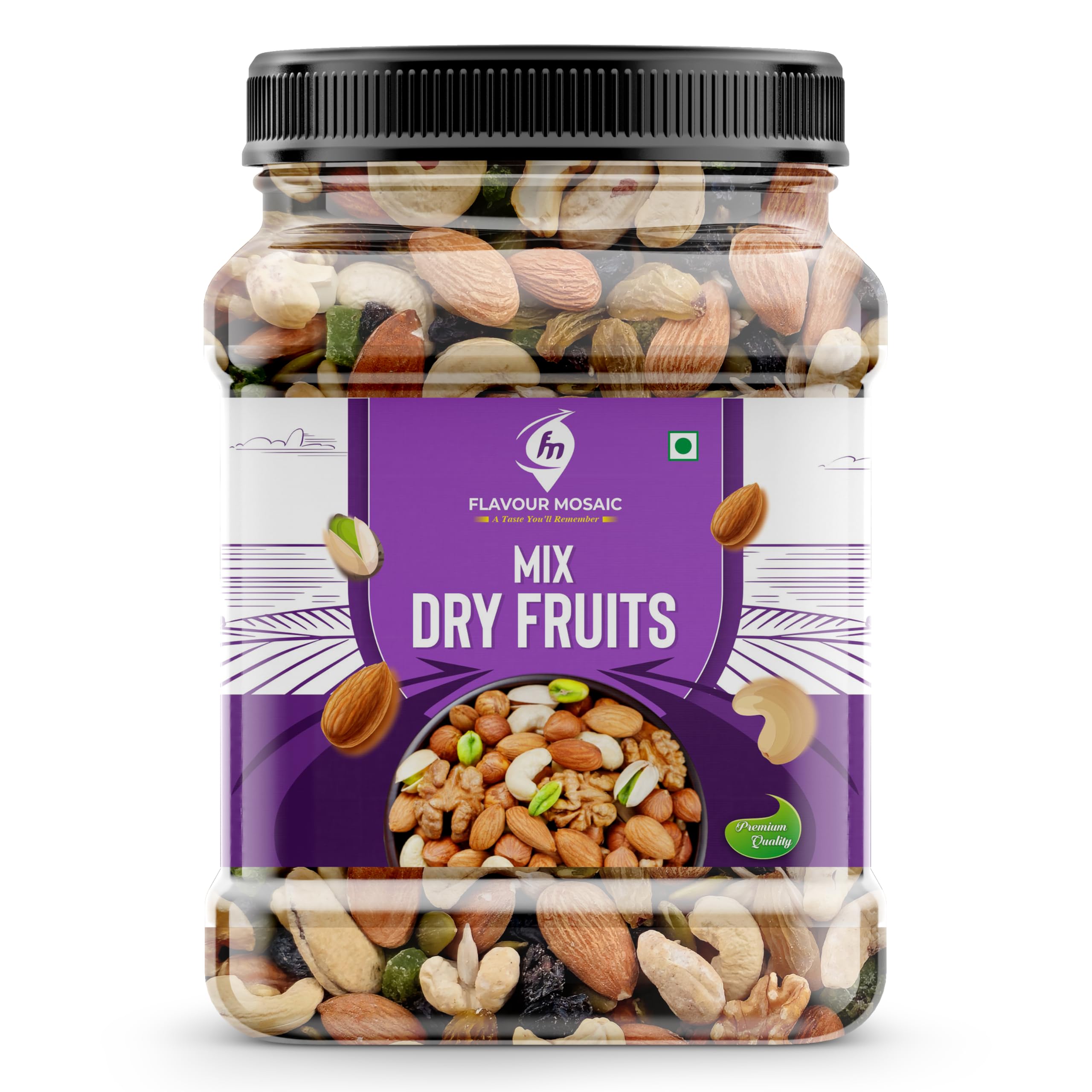 Flavour Mosaic Premium Mixed Dry Fruits & Seeds | Almonds, Cashews, Cranberries, Pumpkin Seeds, Raisins & Amla | Nutrient-Dense Healthy Snack & Superfood Mix | 250 Gram-image-42