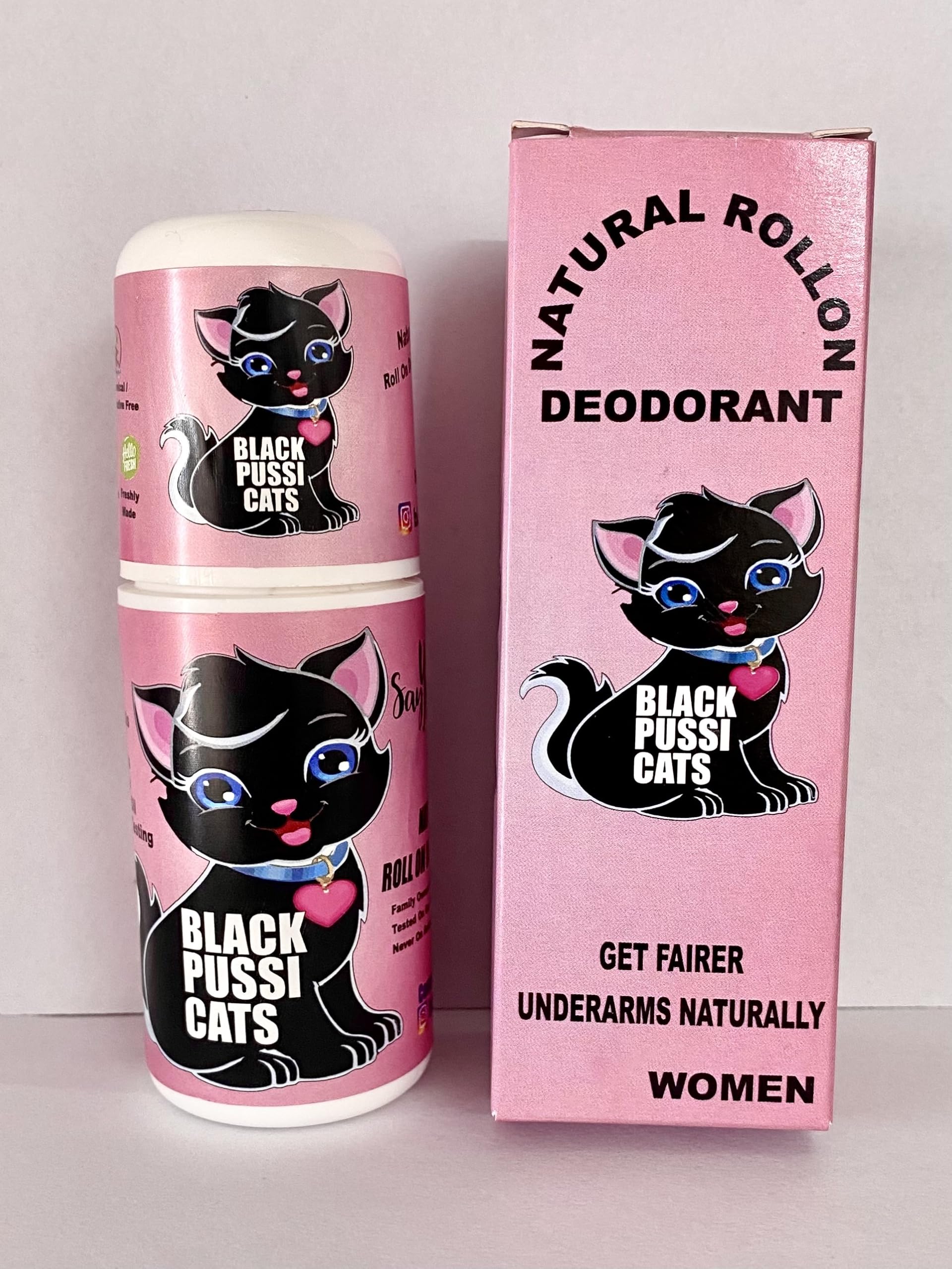 Black Pussi Cats Natural Underarm Roll-On Deodorant Set, Men and Women Variants, Underarm Whitening Formula,CHEMICAL FREE,ALUMINIUM FREE,NO NASTIES,PURE,HANDMADE,FRESHLY MADE,PROUDLY MADE IN INDIA,A BRAND YOU CAN TRUST FOR YOUR NATURAL HYGIENE REQUIREMENTS-image-18