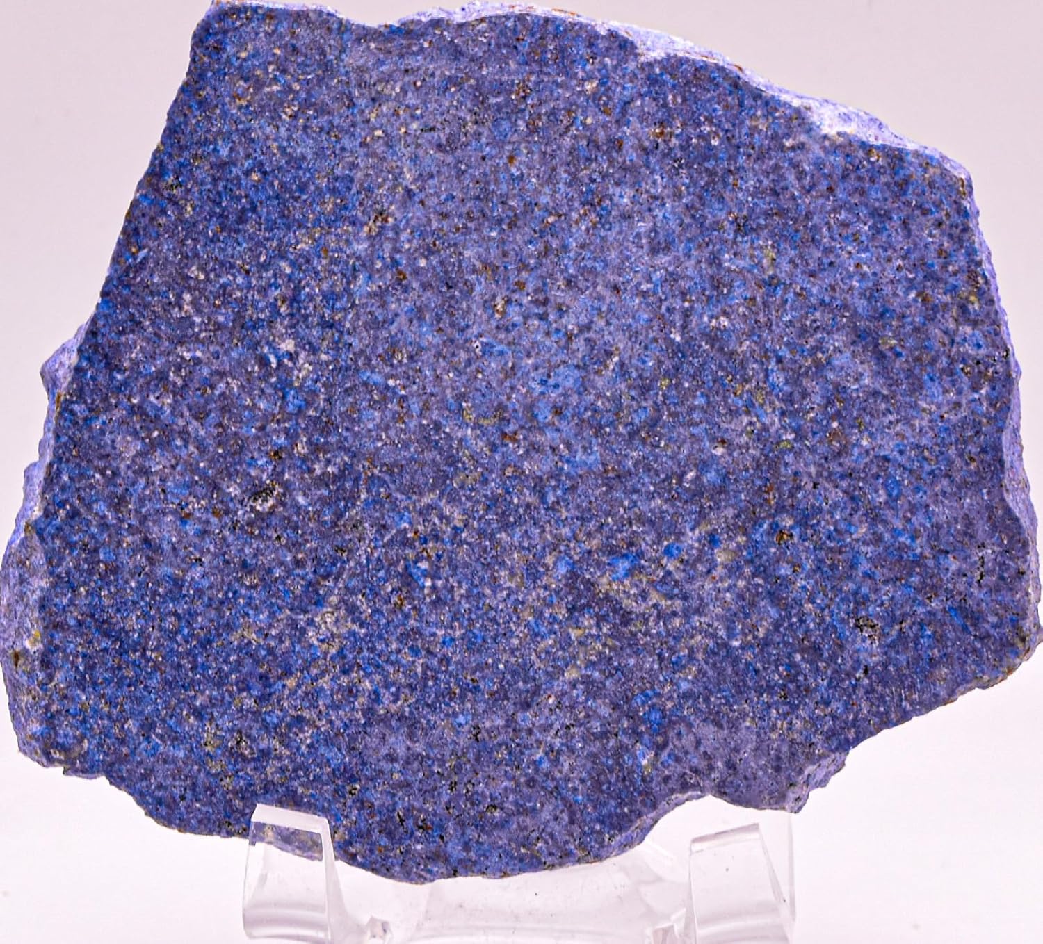 4.25" 310g Blue Dumortierite w/Inclusions Slab Polished Natural Gemstone Crystal Mineral Collectible Specimen Slice - Peru
