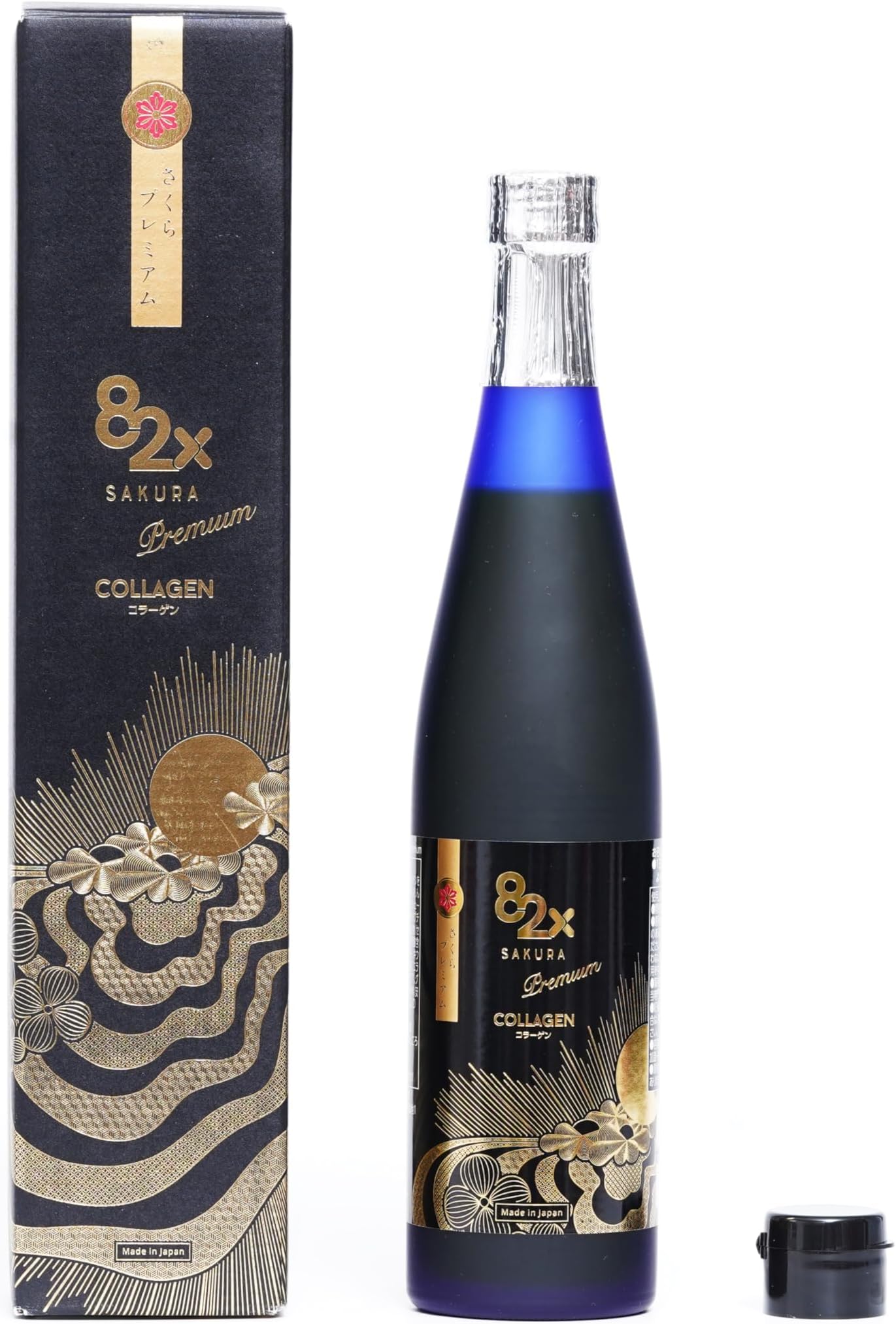 82X Collagen Premium - Marine Collagen Drink - Collagen Peptides Liquid Drink for Skin Hair Nails from Japan with Vitamins, Minerals & Supplements