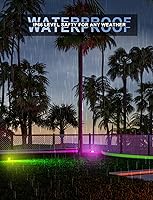 Vista 5 de Luz de inundación LED para exteriores, 500 W, equivalente a 50 W, RGBW de 50 W, reflectores para exteriores con control remoto, iluminación