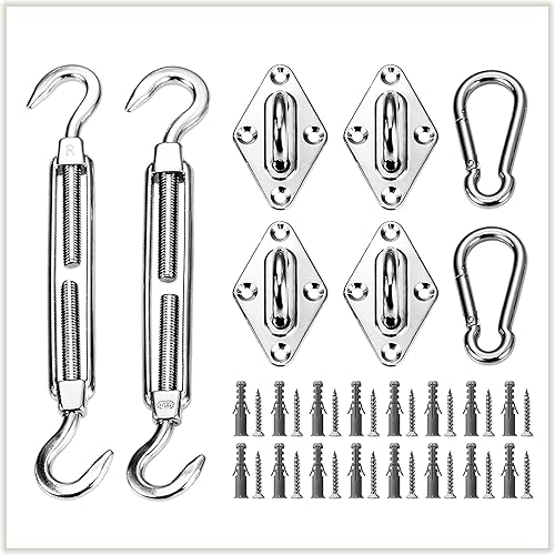 Miniatura 7 de ColourTree Parasol rectangular de 10 x 20 pies con kit de herrajes rectangulares y cuadrados (solo kits de hardware)