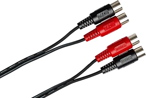 Miniatura 3 de Hosa Cable MID-202 Dual MIDI, doble DIN de 5 pines a la misma, 6.6 pies