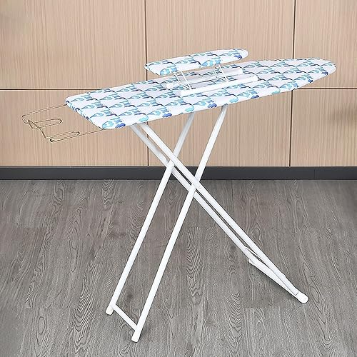 Miniatura 1 de Tabla de planchar plegable de 42 pulgadas, tabla de planchar de mesa de altura ajustable con cubierta resistente al calor y pies antideslizantes,