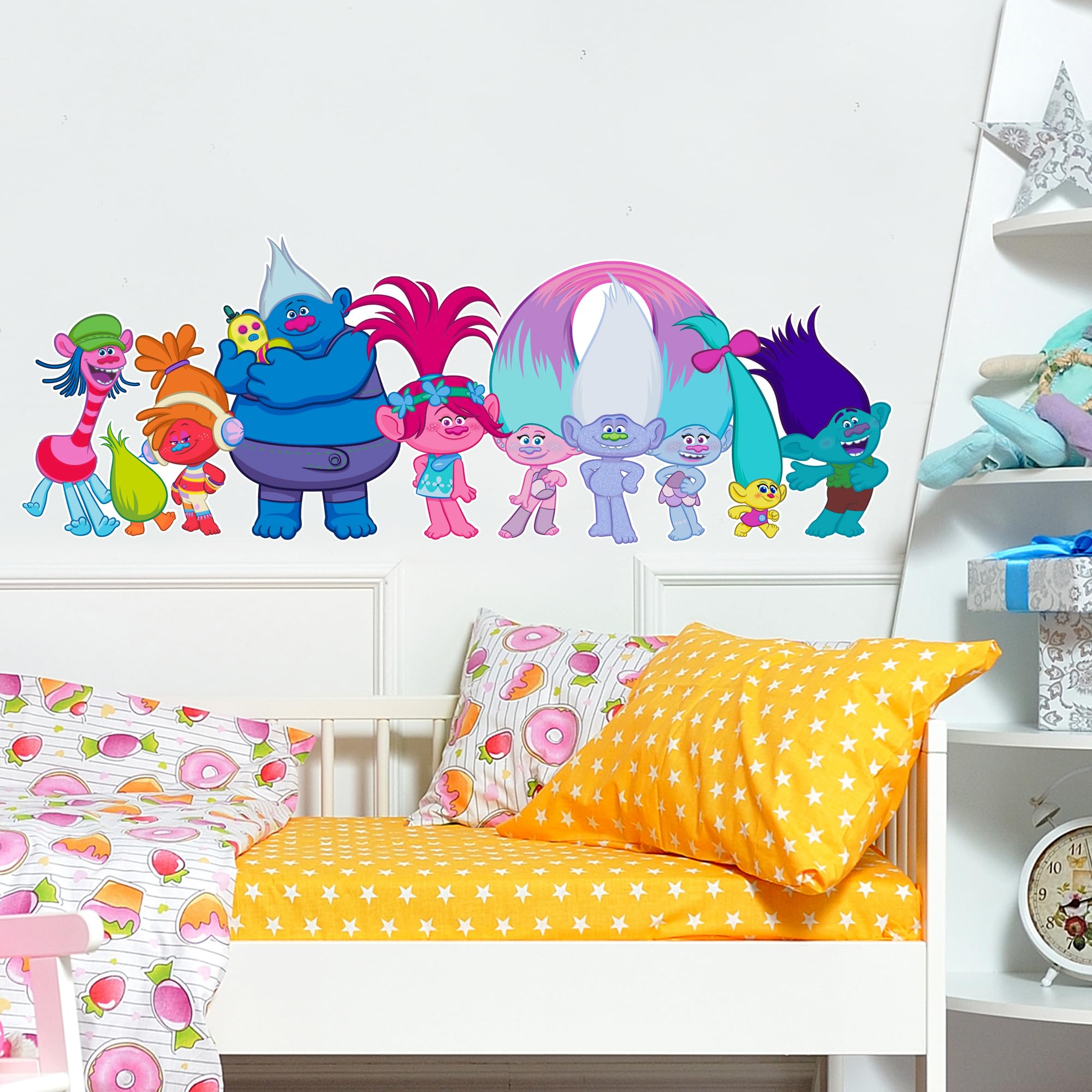 Trolls - Poppy & Group Wall Mural Vinyl Art Decal Sticker (60cm)