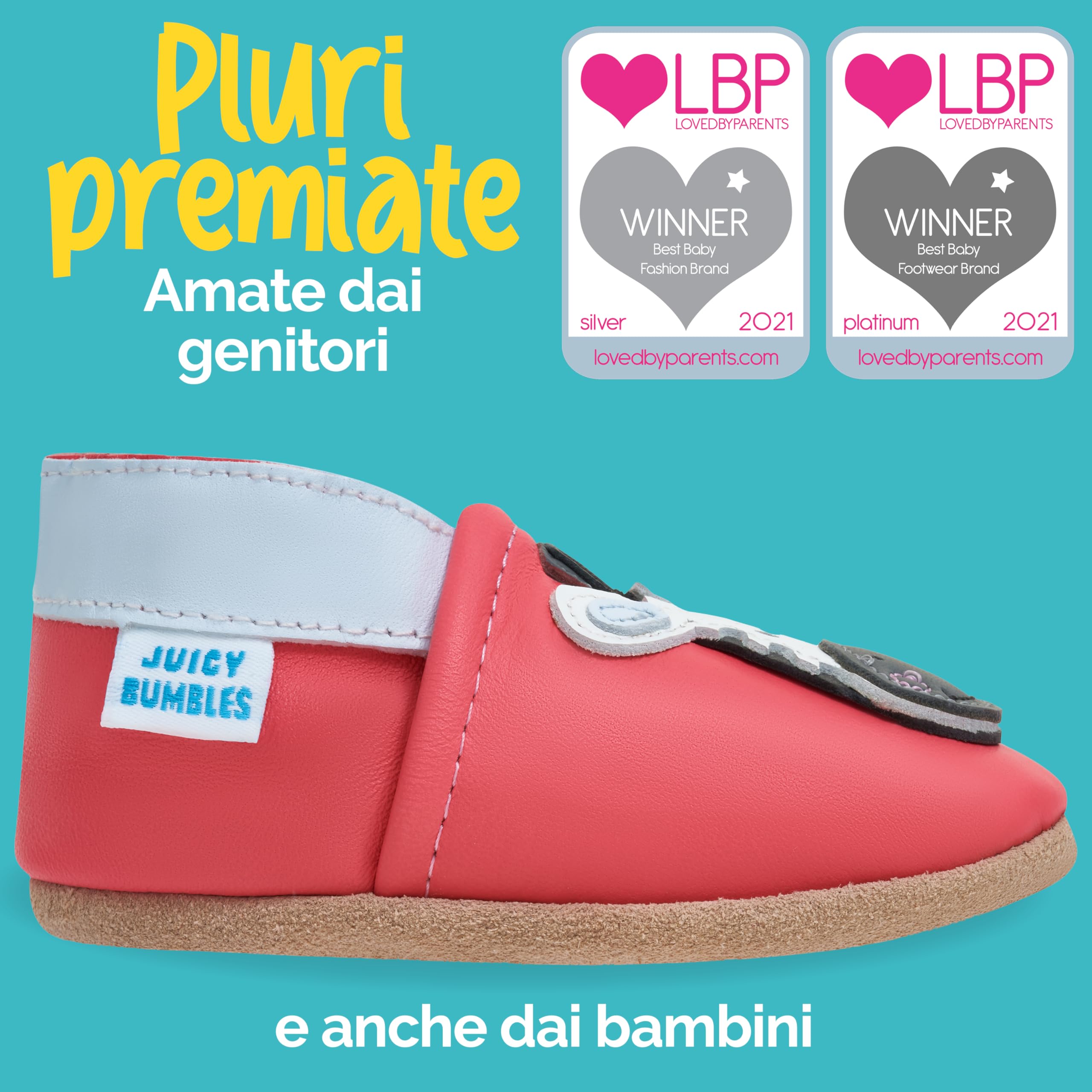 Scarpe Bambino in Morbida Pelle - Scarpine Neonato in Pelle con Suolla Scamosciata - Scarpe Primi Passi - Scarpette Neonato - Scarpe Bambina Ragazza Ragazzo …