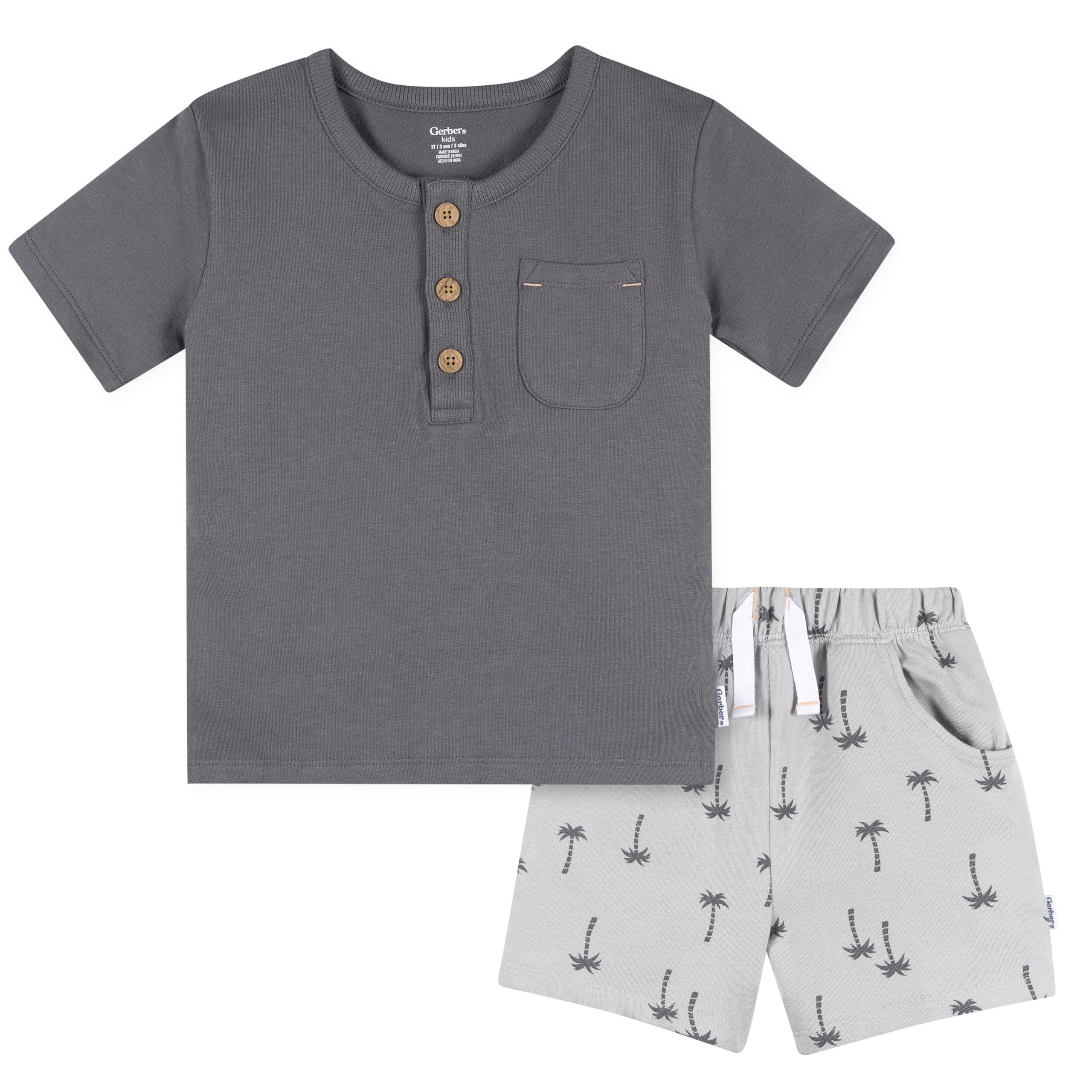 Gerber Baby Boys' Shirt and Short Set
