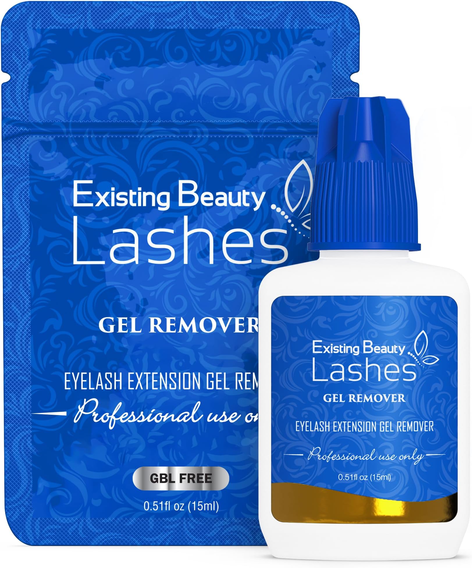 Eyelash Extension Remover and Lash Remover for Lash Extensions - GBL Free Eyelash Glue Remover Dissolves Eyelash Extension Glue by Existing Beauty Lashes 15 ml