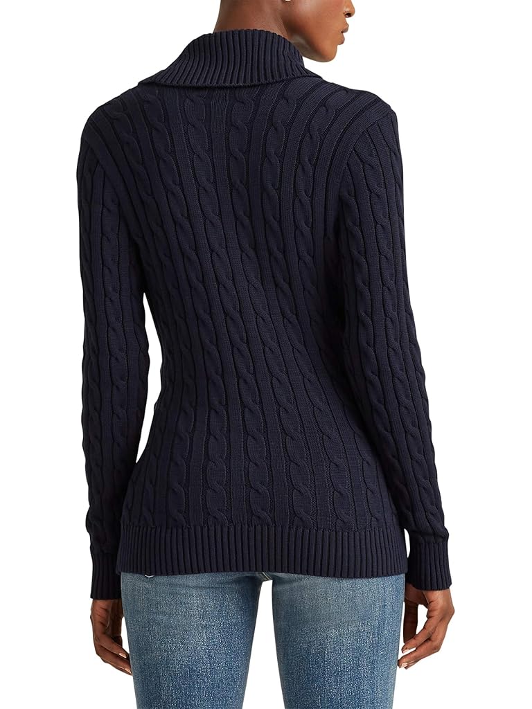 Black Lauren Ralph Lauren Buckled Cotton Sweater