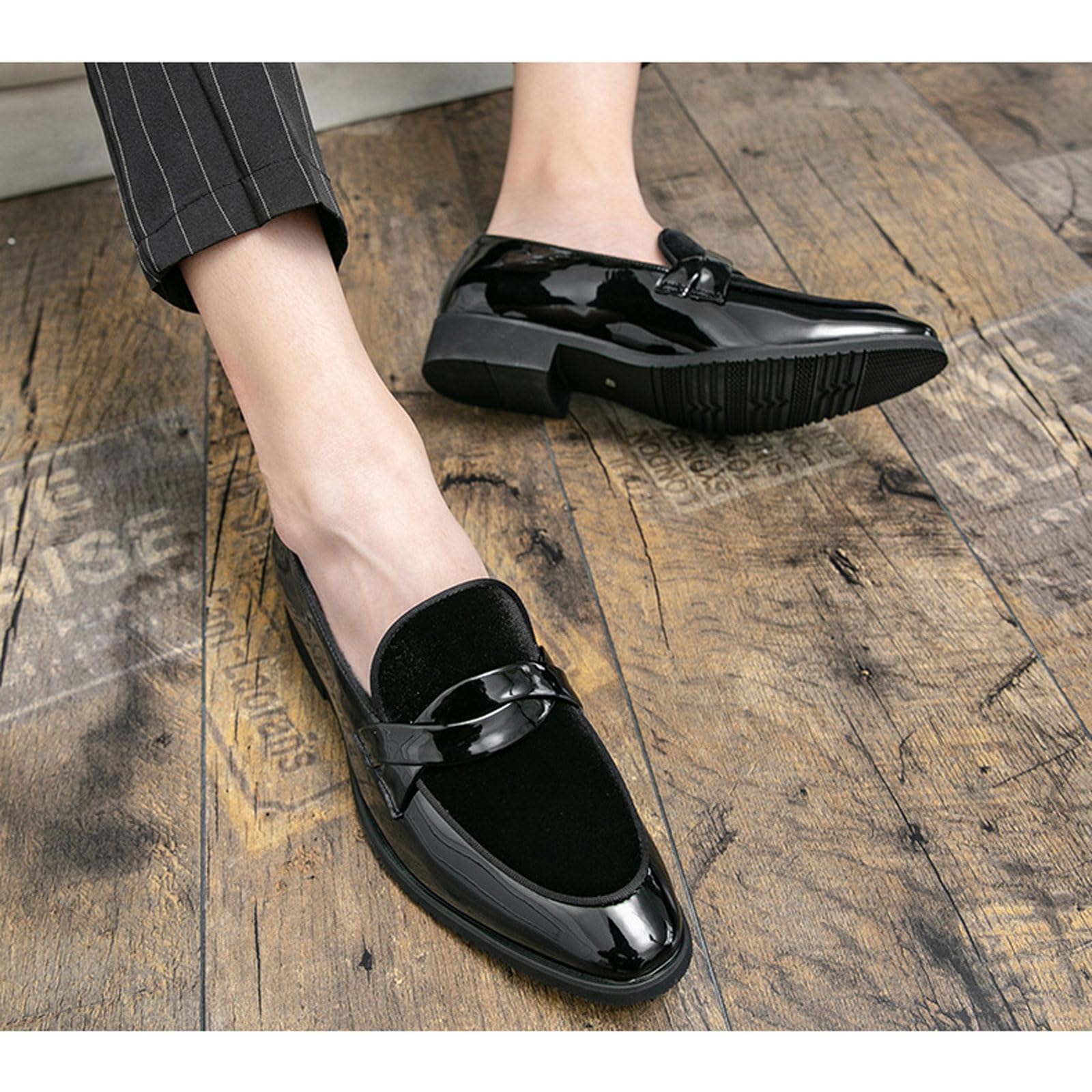 Mocassini Scarpe Eleganti da Uomo in Vernice, Casual E Slip-On, da Sposa E da Lavoro