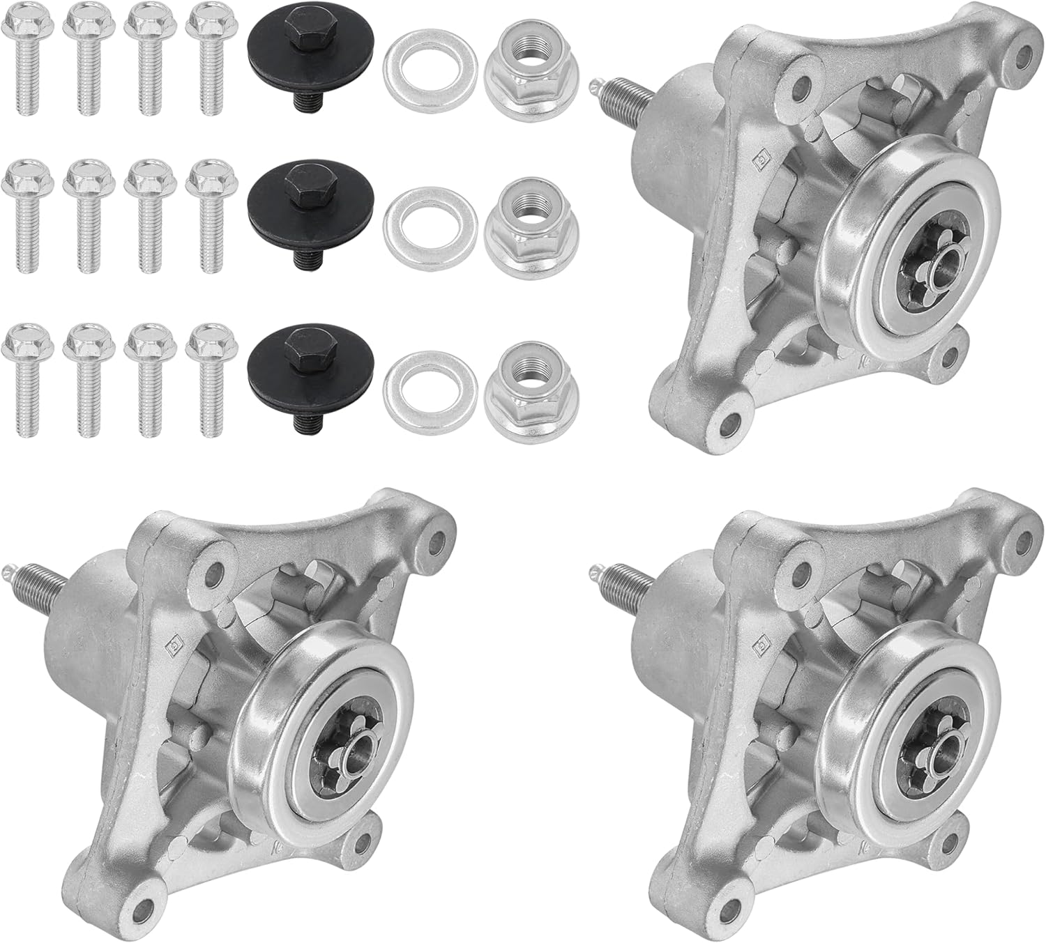 Caltric 3 Spindle Assembly Compatible with Husqvarna Compatible with Ayp Compatible with Electrolux Compatible with Craftsman 174356 174358 285-108