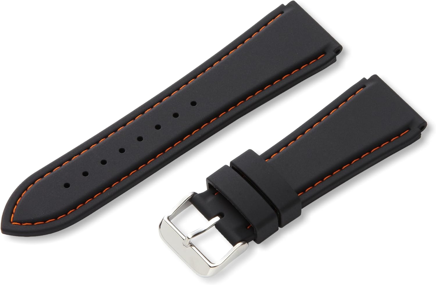 Hadley-Roma Men's MS3345RF 180 Genuine Silicone Diver Sport Watch Strap