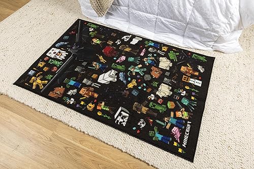 Miniatura 6 de Minecraft Mob - Alfombra de área estampada  Tapete de interior, alfombras decorativas para sala de estar y dormitorio, decoración del hogar para