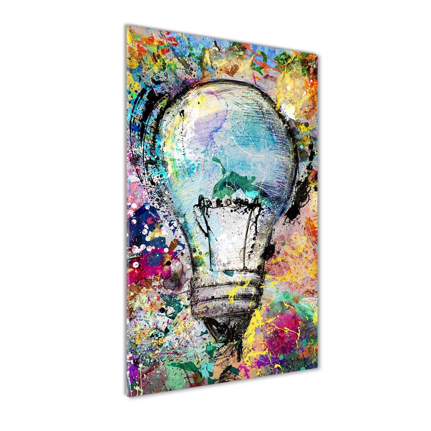Peinture sur verre trempé 70x140cm Tulup pour raviver un mur sombre et terne