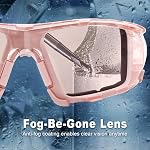 UKNOW Safety Verres - Objectifs antibrouillard - Joint en mousse amovible - ANSI Z87.1 Vêtements protecteurs - Résistant à l'impact