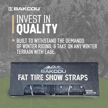 Bakcou - Fat Tire Snow Straps - Set of 20 Fits - 3.5-4 In Tires