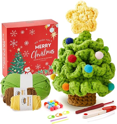 Kit de ganchillo para niños principiantes y adultos, aprende a ganchillo con el kit de ganchillo Amigurumi para principiantes, kits completos de