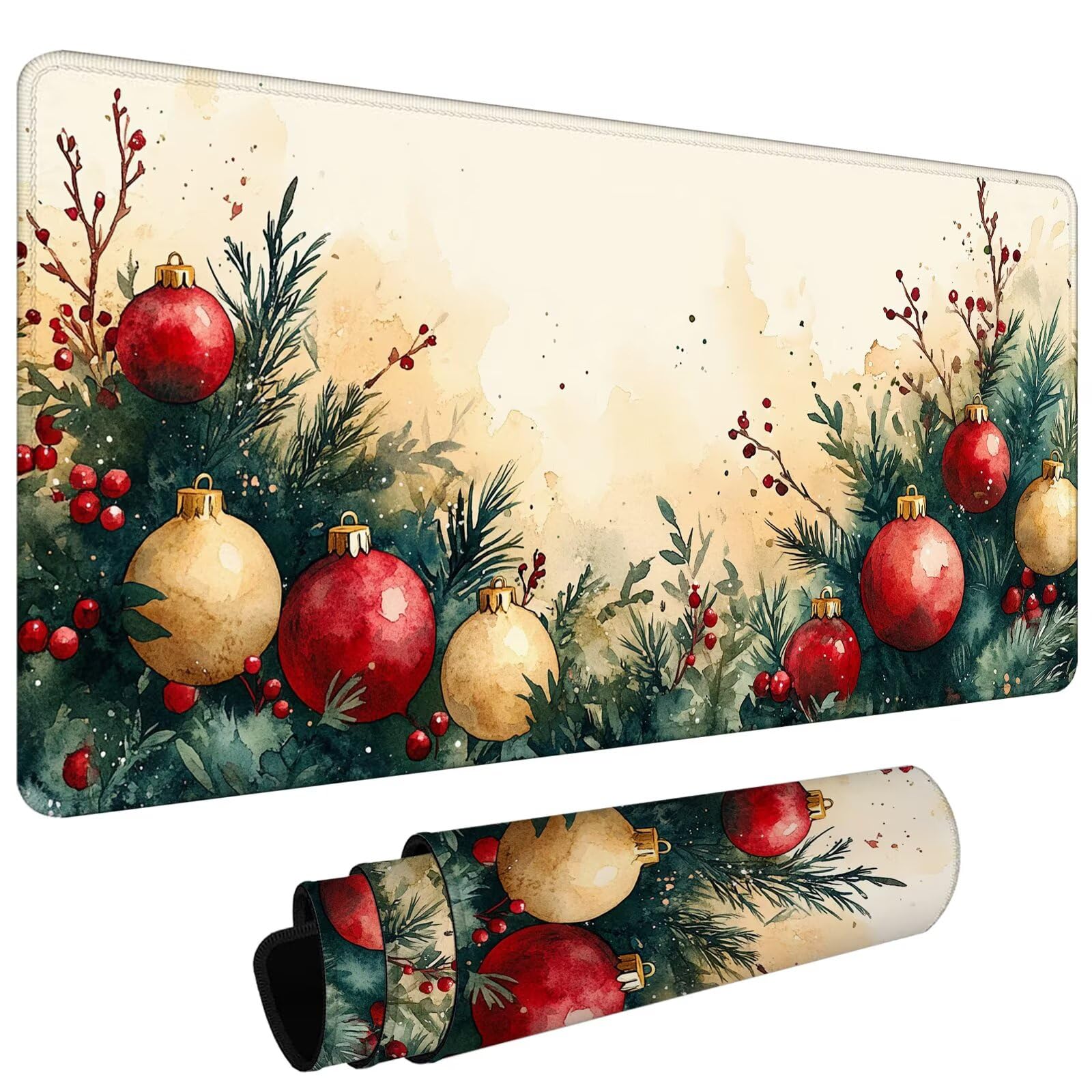 Duża podkładka pod mysz na biurko, 1400 x 600 x 3 mm, gamingowa podkładka pod mysz, antypoślizgowa podstawa, zszyte krawędzie, zwiększona precyzja, mata ochronna na biurko, wodoodporna, prezenty do