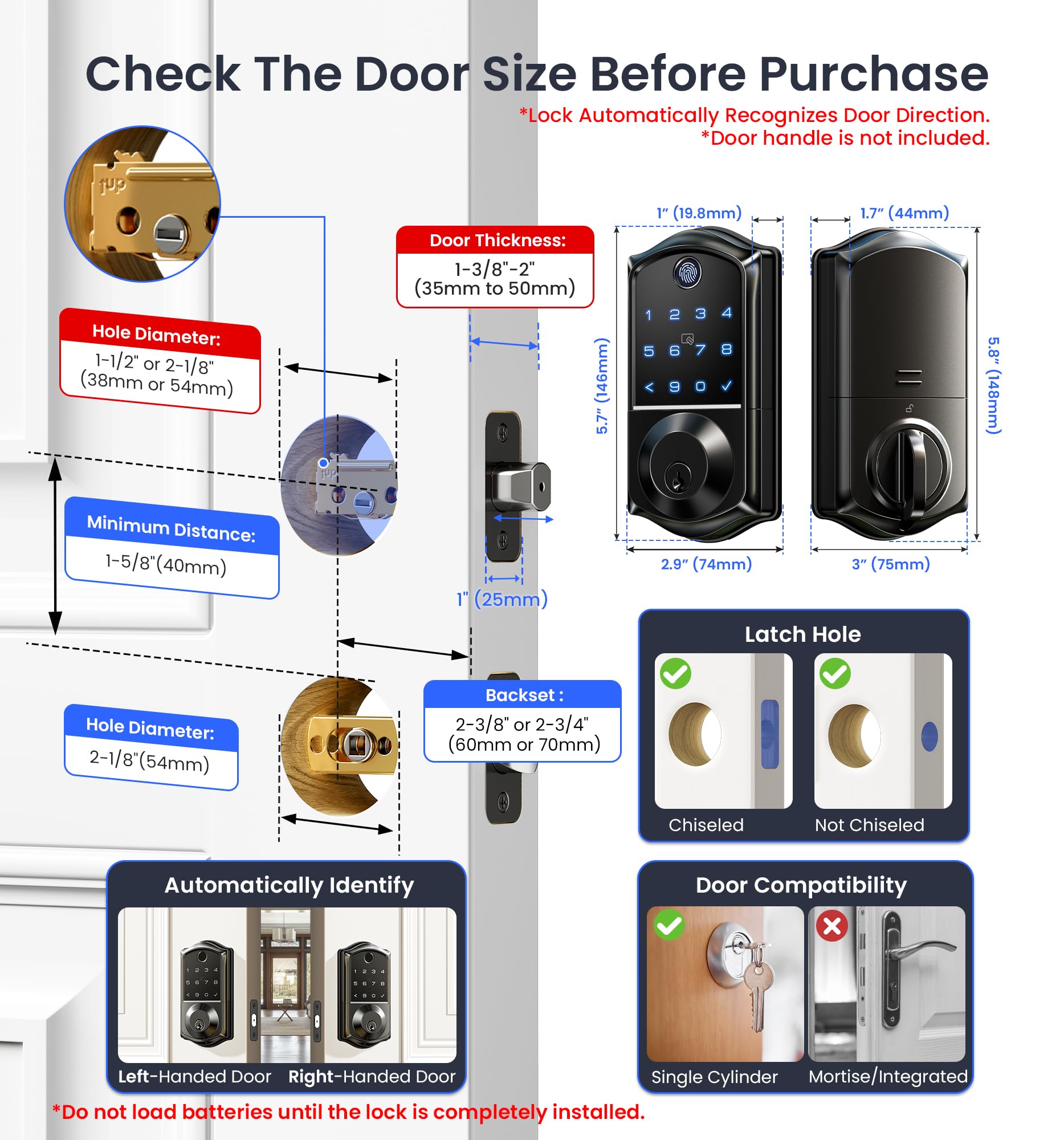Veise Smart Lock - Fingerprint & App Control -6 Veise Smart Lock - Fingerprint & App Control -6