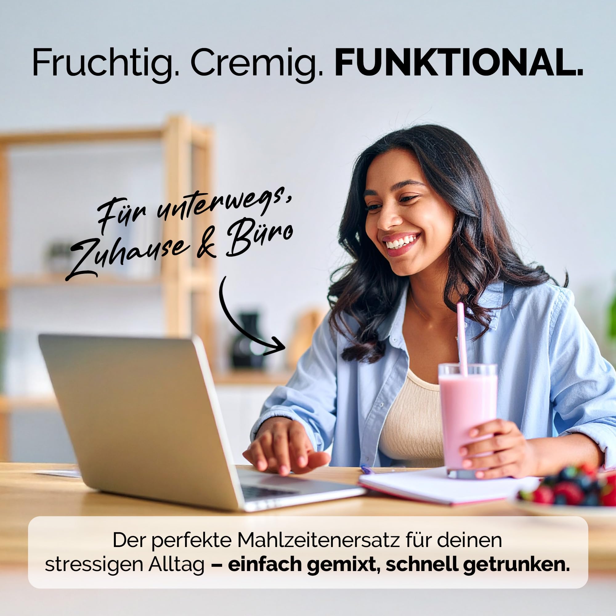 OFFSET Nutrition Abnehm Shake Strawberry Bay [nur 208 KCAL pro Shake] - 28 Portionen | Mahlzeitersatz | Diät Shake mit 24 Vitaminen & Mineralien | Glutenfreie Trinkmahlzeit