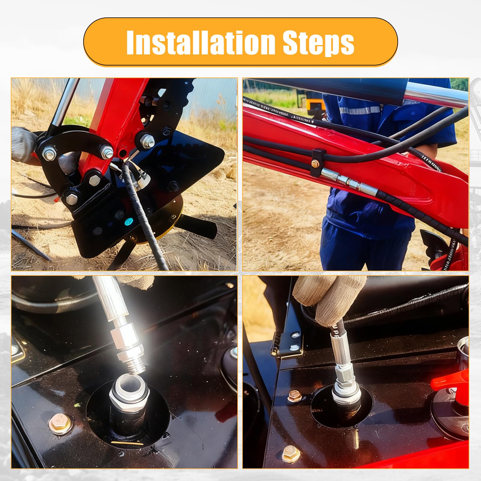Desbrozadora rotativa para miniexcavadora 1–2 t, 2 pasadores | Accionamiento hidráulico, disco de corte giratorio, cuchillas reforzadas, para hierba maleza y ramas pequeñas, stock DE
