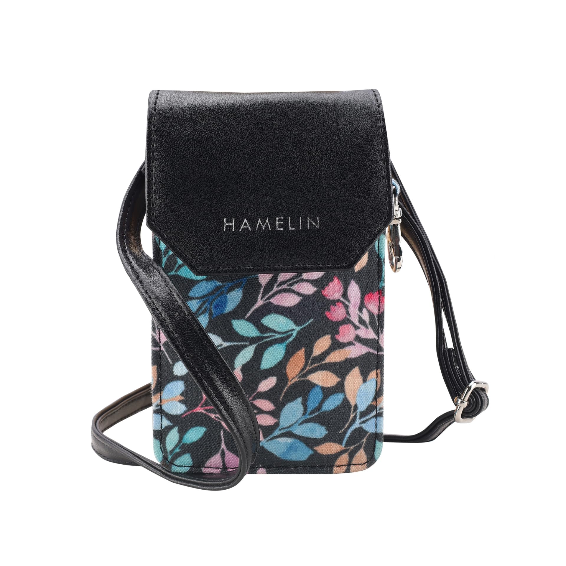 HAMELIN Crossbody Mobile Sling Bag | Stylish Purse for Mobile/Cell Phone with Detachable Keychain & Adjustable Strap | Vegan Leather Ladies Mobile Purse | Ideal Gift For Women & Girls-Pastel Vines (B0D6VZBW7Q) Amazon Price History, Amazon Price Tracker
