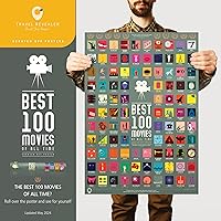 Vista 2 de Póster de 100 mejores películas para rascar de Travel Revealer - La mejor lista de películas de todos los tiempos. Póster de película minimalista