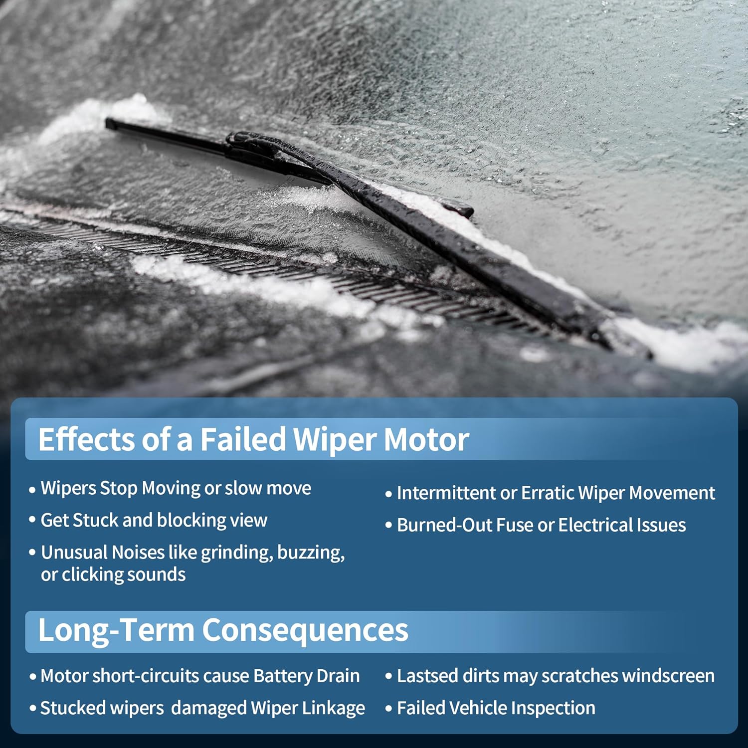 6L1Z17508BA Front Windshield Wiper Motor with Linkage Assembly for Ford Expedition 03-14 Sport for Utility for Lincoln Navigator 03-08 12 Pin Front Wiper Motor Transmission Linkage