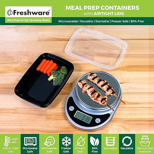 Miniatura 2 de Cajas para almuerzo Bento 1,compartimiento con tapa, apilables, reutilizables, microondas, lava platos y congelador seguras. Comida preparación,