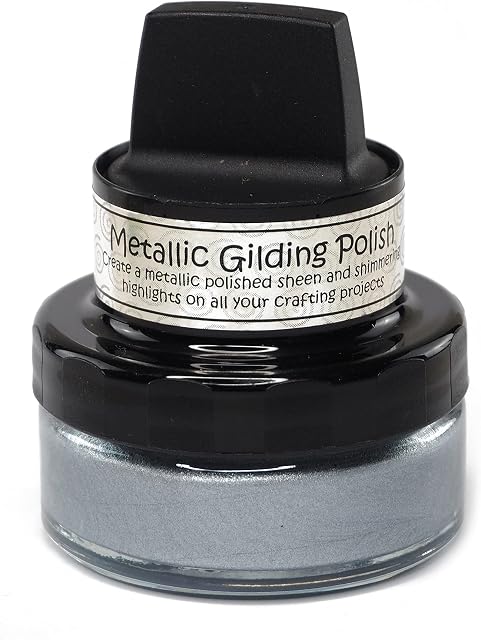 Cosmic Shimmer Metallic Gilding Polish-Pure Silver, 50 ml