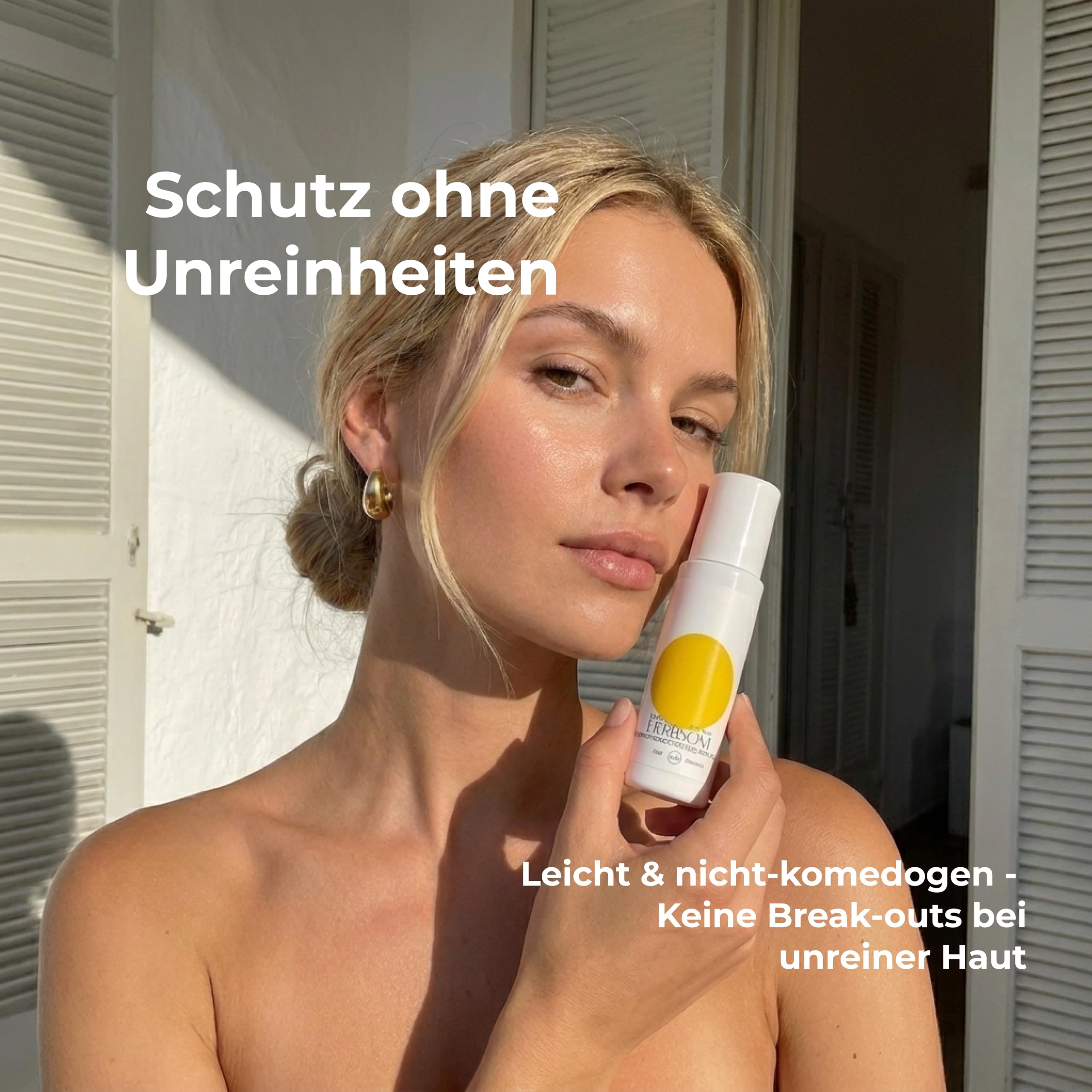Sonnenschutzfluid SPF 50+, Ultraleichte Textur, UVA-, UVB- und Blaulichtschutz, mit Ceramiden, Hyaluronsäure, für tägliche Anwendung