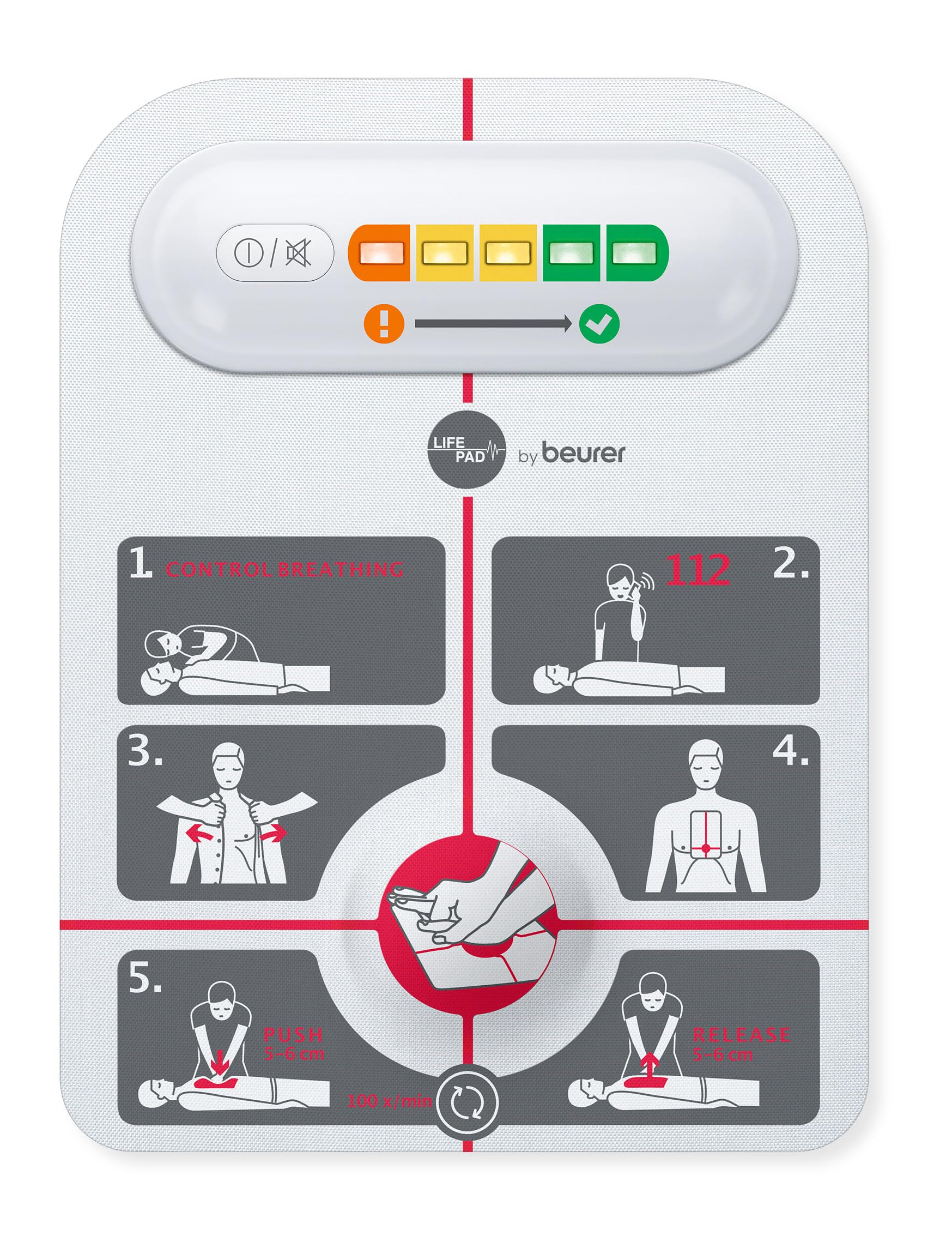 Kit de Emergencia LifeVac® + LifePad®. Incl. un dispositivo anti asfixia de Primeros Auxilios: Anti atragantamiento para Bebes, Niños y Adultos y un dispositivo para RCP