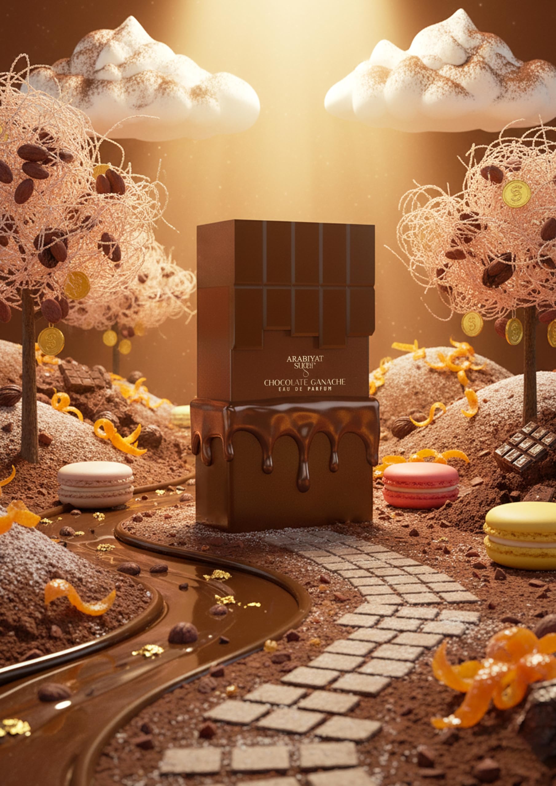 Arabiyat Sugar Chocolate Ganache Eau de parfum unisexe 100 ml Fabriqué aux Émirats arabes unis