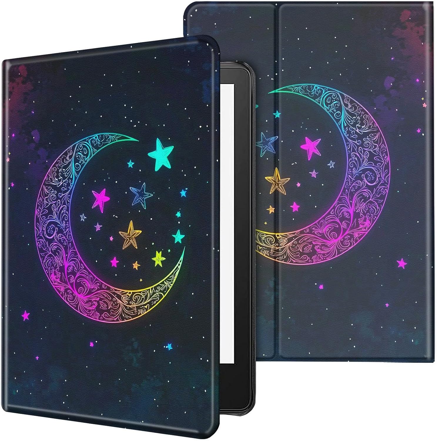 Case for All-New Kindle Paperwhite 12th Generation 7 inch 2024 & Kindle Colorsoft Signature Edition 2024 Lightweight Protective PU Leather Smart Stand Cover with Auto Wake Sleep - Sun and Beach