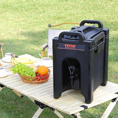 Miniatura 8 de VEVOR Dispensador de bebidas aislado, 2.5 galones, servidor de bebidas frías y calientes LDPE de grado alimenticio, enfriador dispensador de bebidas