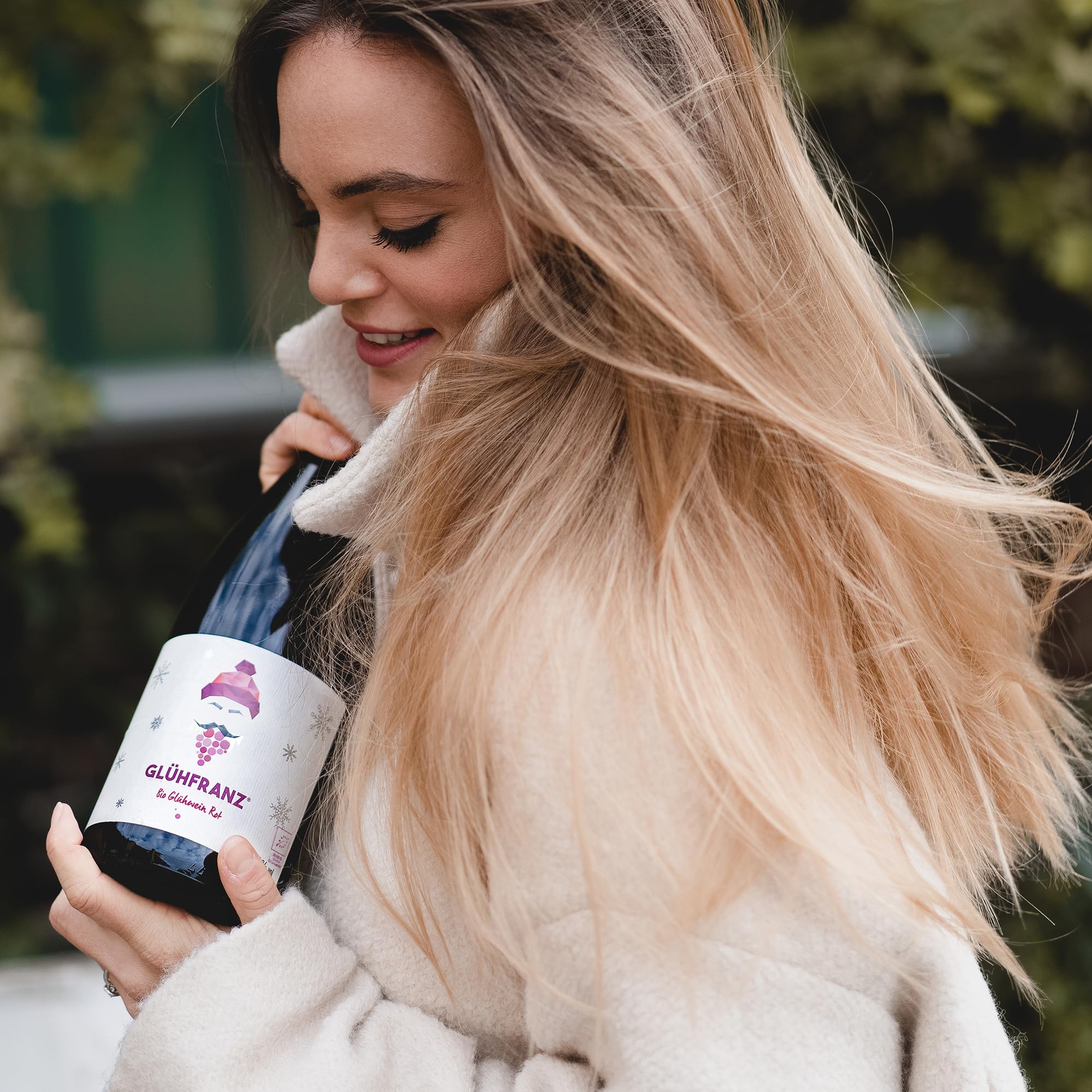 Bio GLÜHFRANZ Roter Glühwein | vollmundiger Bio-Rotwein mit winterlichen Gewürzen | Deutscher Qualitätswein | Vegan & glutenfrei | 12,2% vol | 0,75 l Flasche | Klassischer Bio-Glühwein (12 x 0,75l)