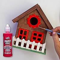 Vista 5 de Tulip 41402 - Pintura dimensional para tela, 4 onzas, color rojo oscuro