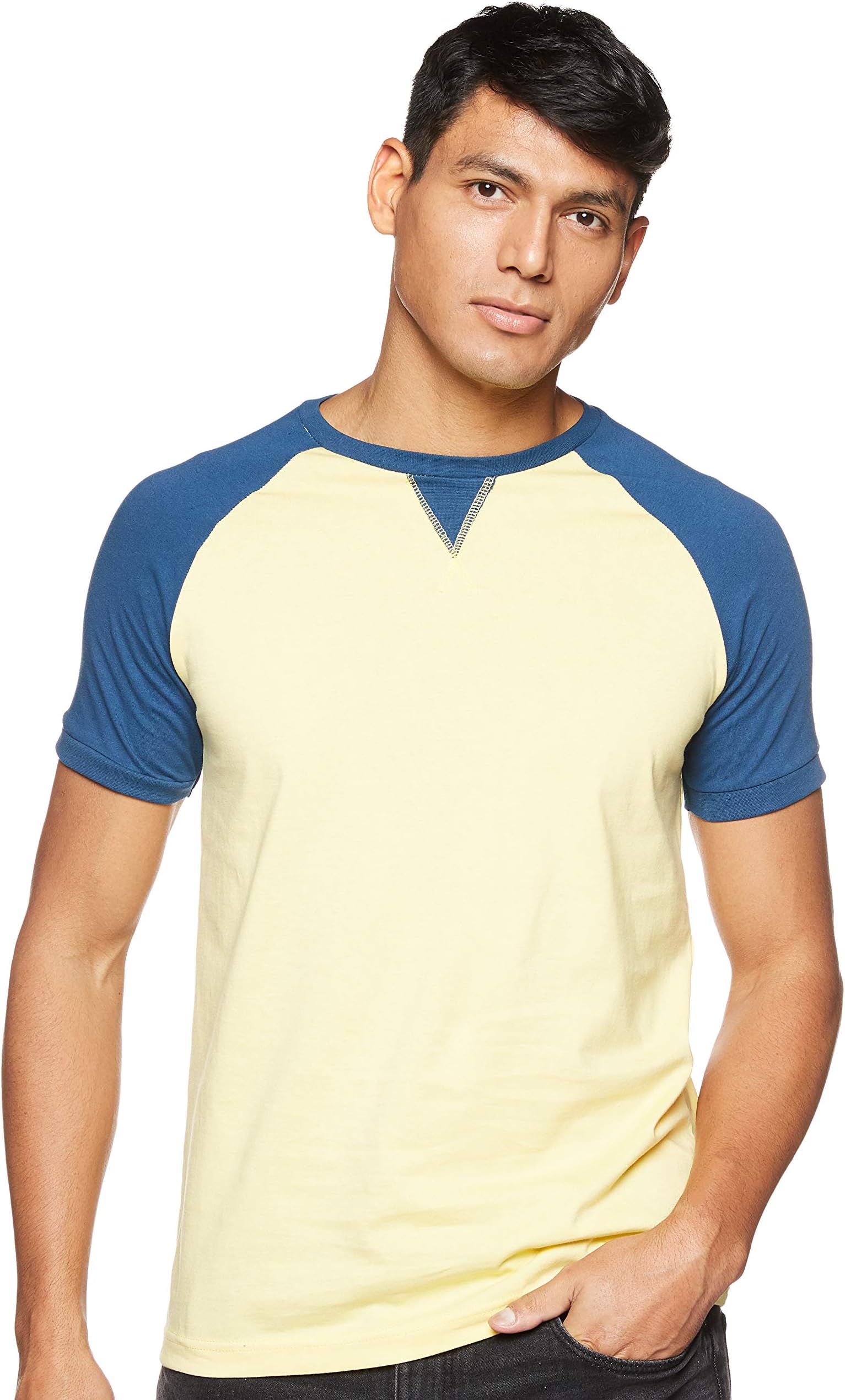 Amazon Brand - SymbolMen's Solid Regular fit T-Shirt