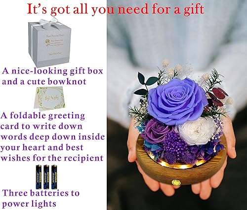 Miniatura 4 de Valley of Rain & Forest Flores reales de larga duración, regalo floral único para que envíes amor para todas las ocasiones, para decoración de