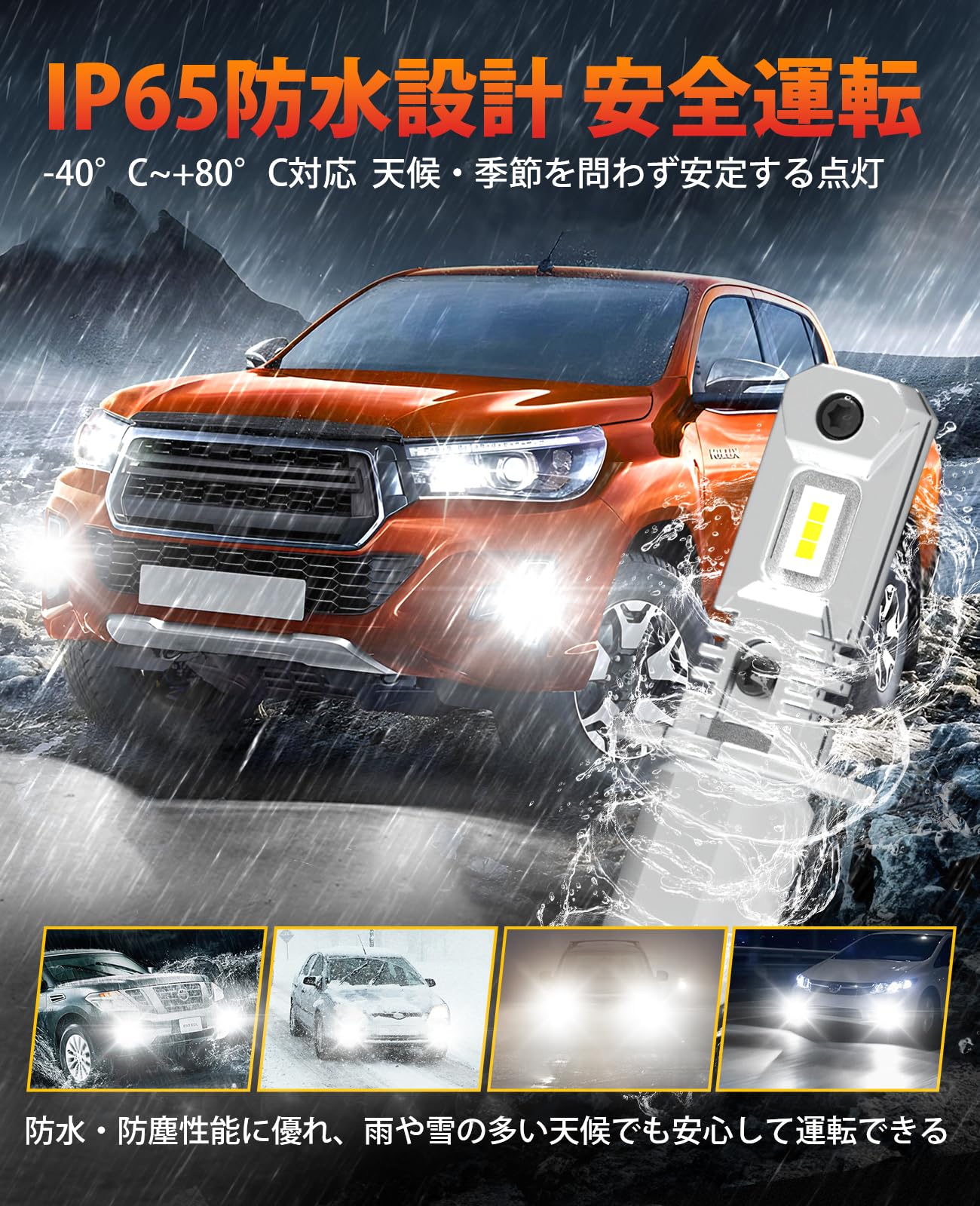 Amazon | 北澤商事 h3 led フォグランプ 爆光 h3 led 24v 24v ショート 